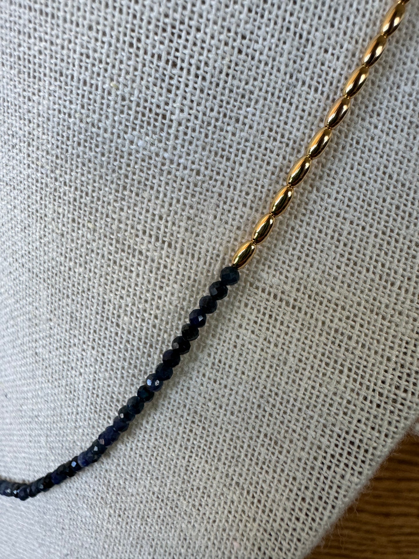 Sapphire Rice Necklace