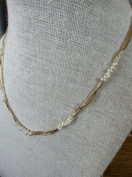 Twisted Pearl Necklace