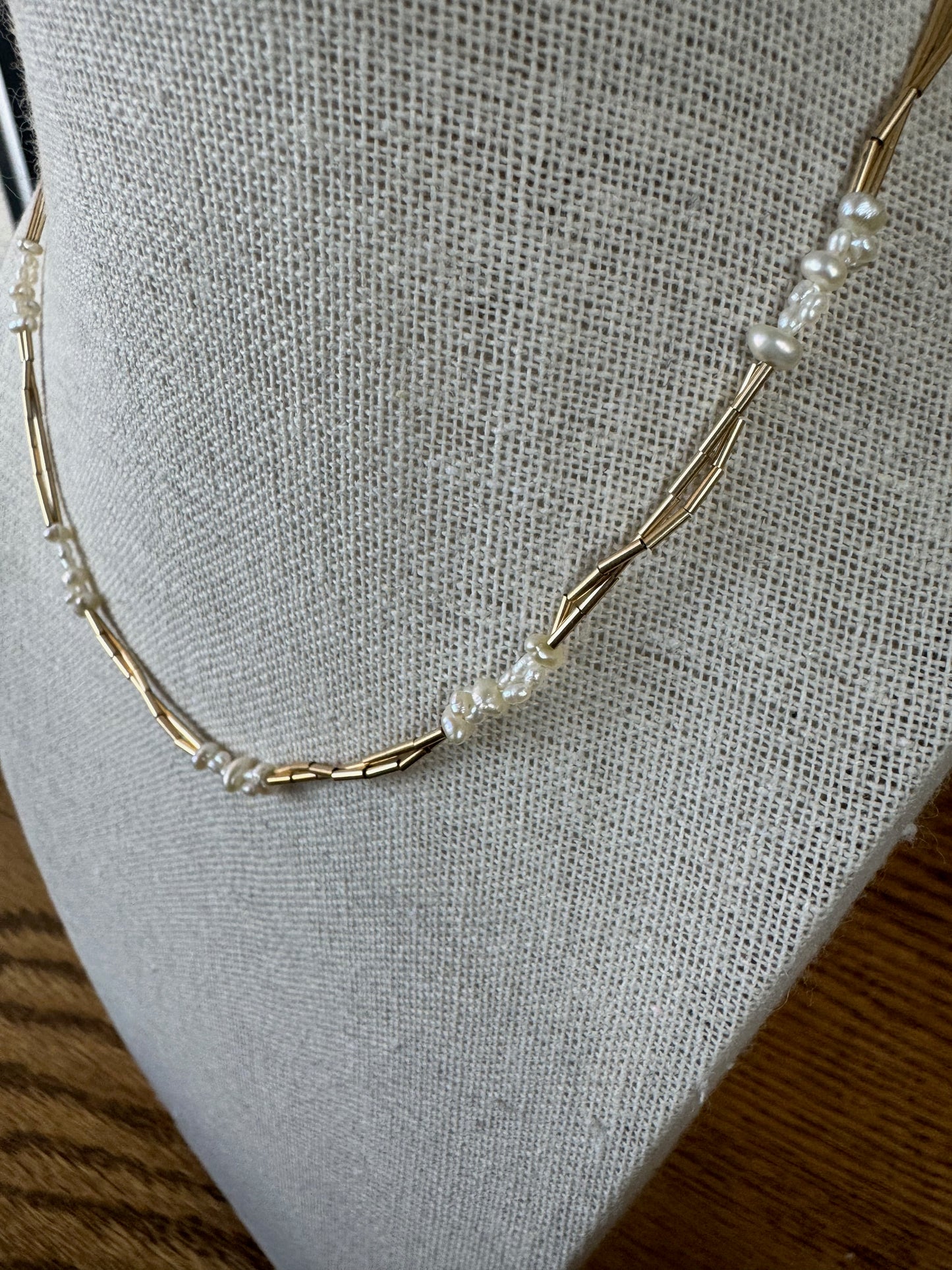 Twisted Pearl Necklace